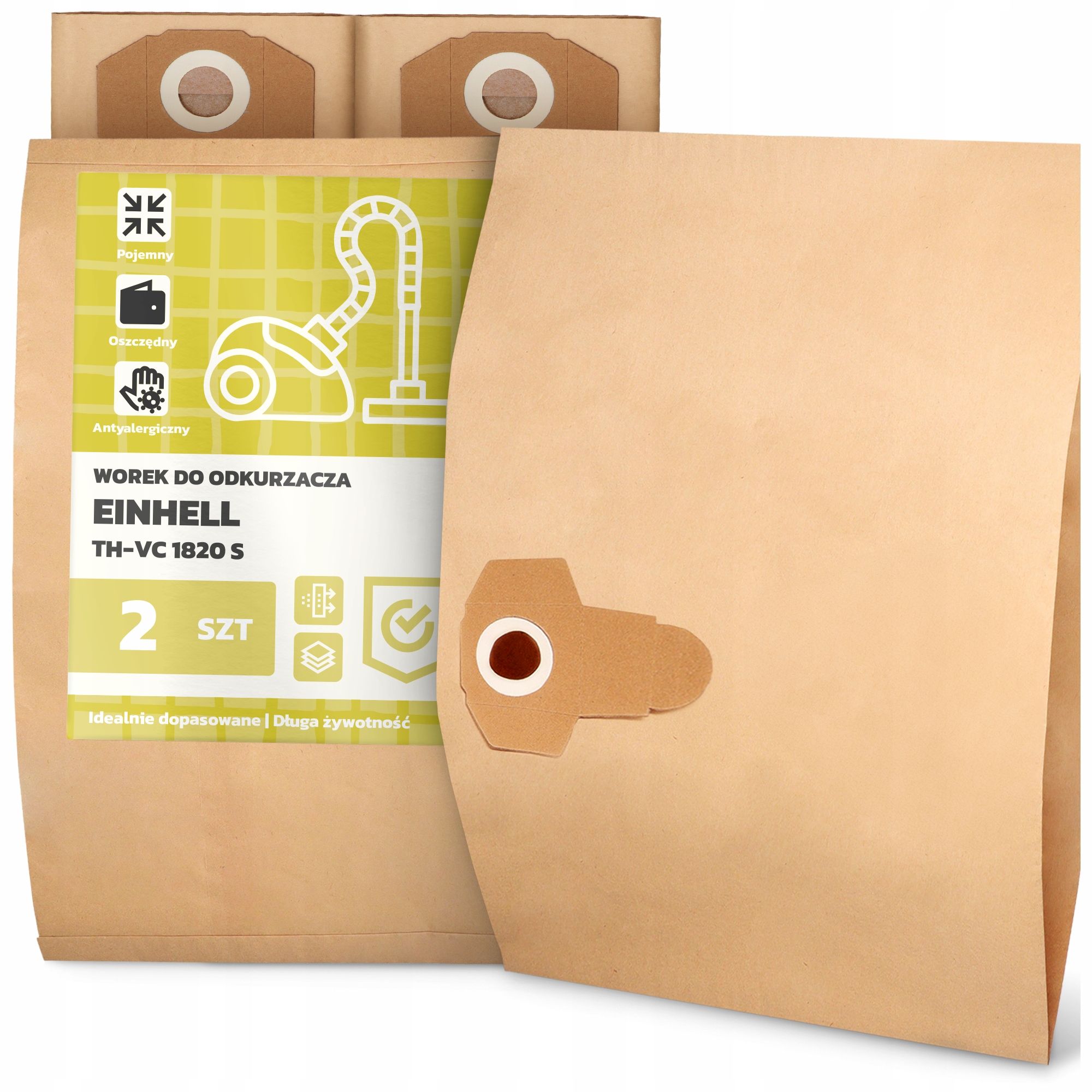  Tasche für einen staubsauger einhell th-vc 1820 s papier zweischichtig tasche 2a 2a