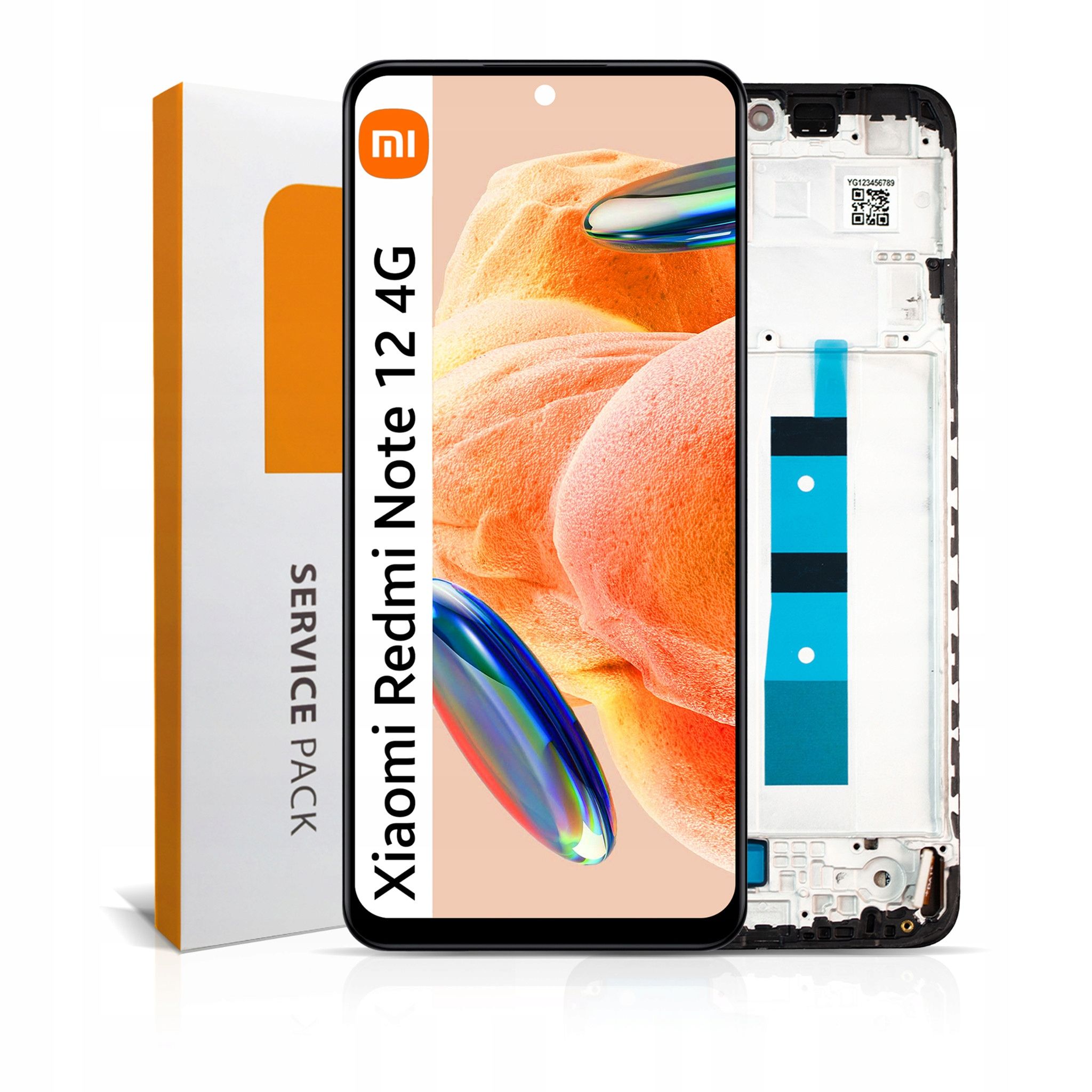  Ekranas į xiaomi redmi note 12 / 12 4g ekranas lcd incell 23021raaeg
