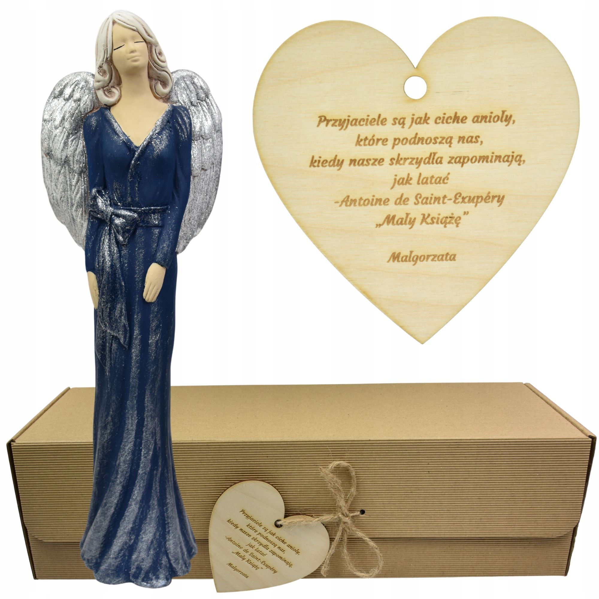  Angel figurine large adornment gift colour engraving