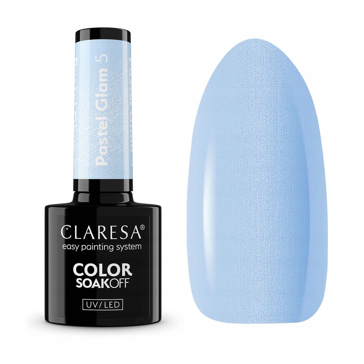  Claresa hübriid küünelakk burgundia glitter pink 554