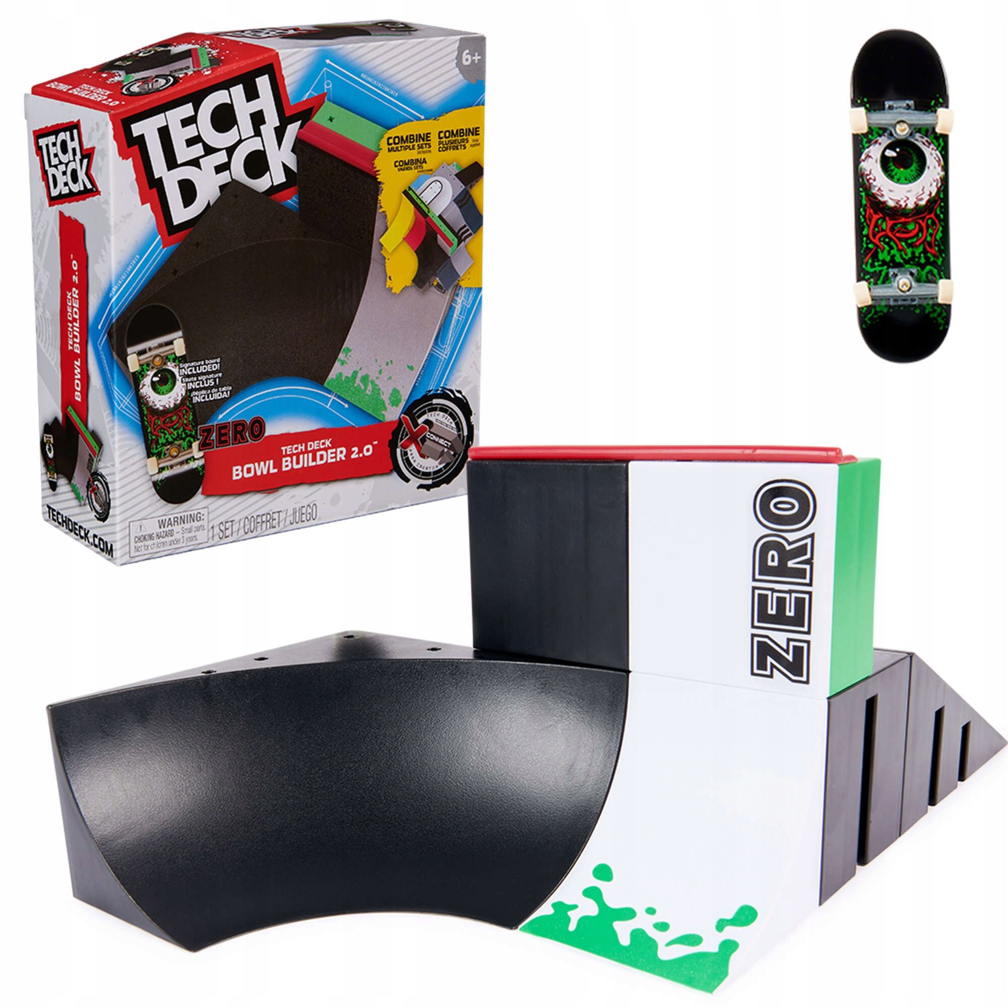  Fingerboard rampa speedway hop množina + skateboard real tech deck