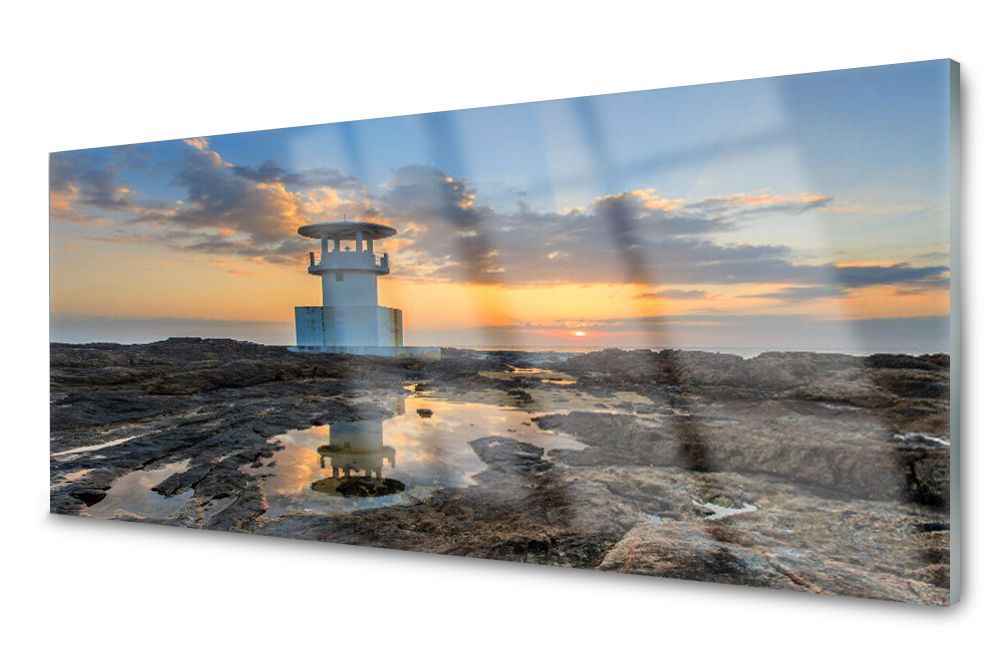  Lacobel glasplatte küche lilien wasser 140x70