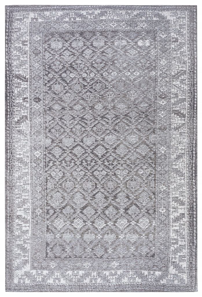 Virtuvinis kilimas 60x90cm, neslystantis tamsiai mėlynos spalvos raštas tradicinis šenilinis