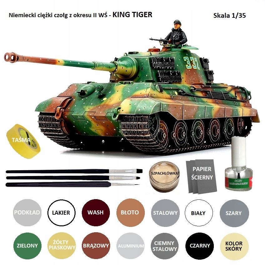  Modelis cisterna pantera tank panther type g + akrila krāsas modeļiem. aksesuāri