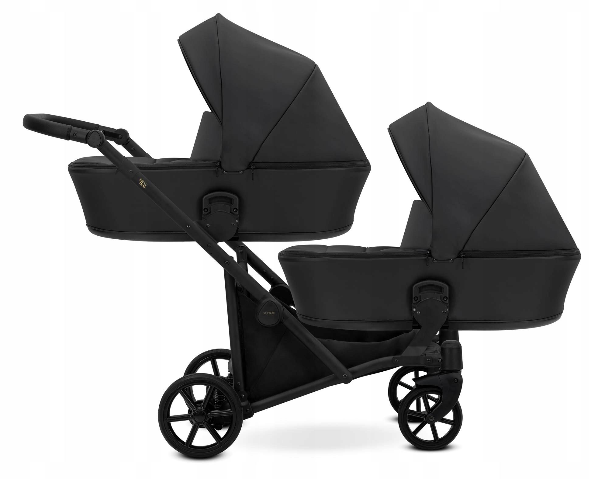  Kunerts brav duo dvīņu ratiņi 4in1 02 graphite | isofix i auto sēdekļi