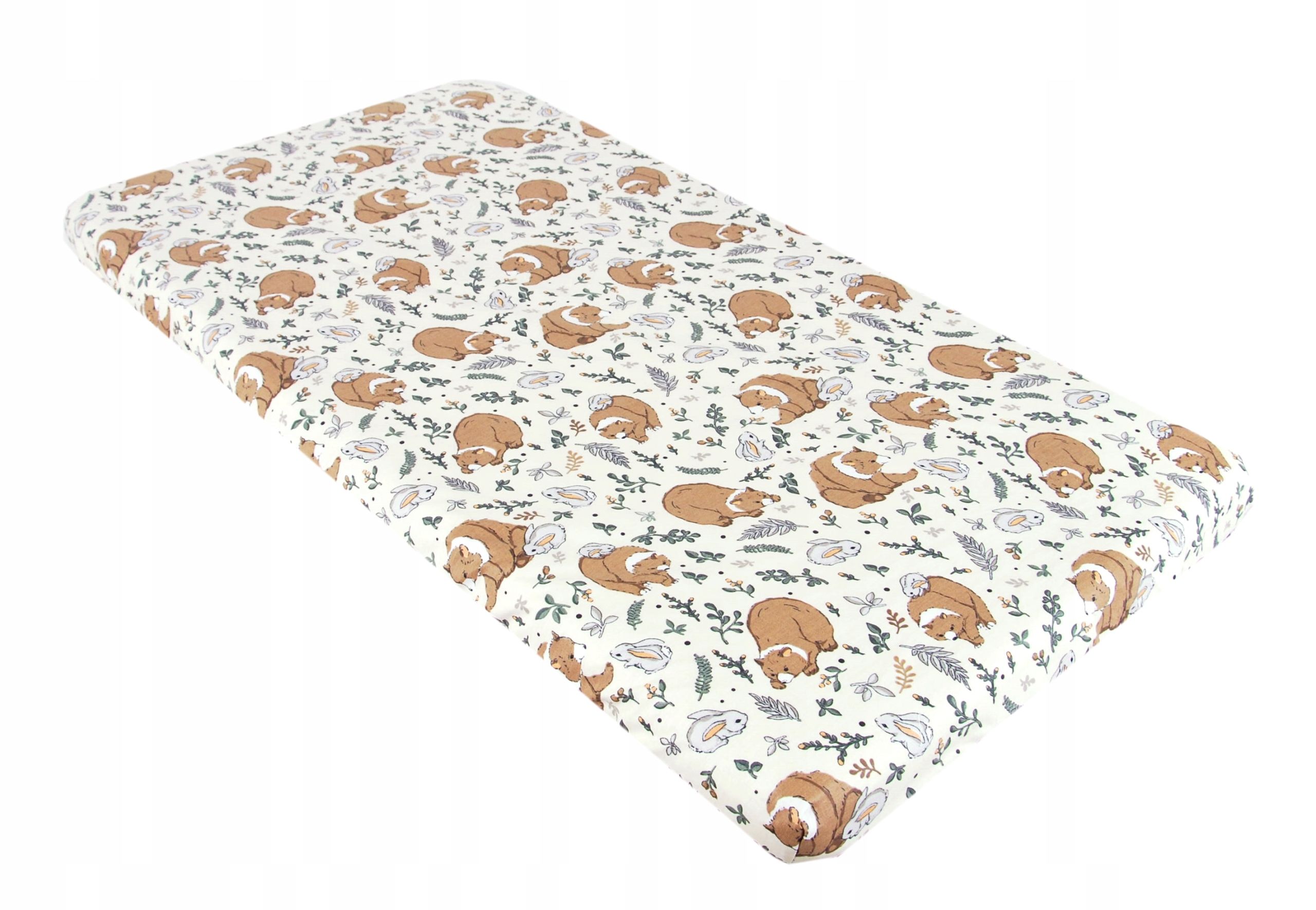  Babylux laken mit gummizug für die krippe muslin musselin 60x120 teddybären