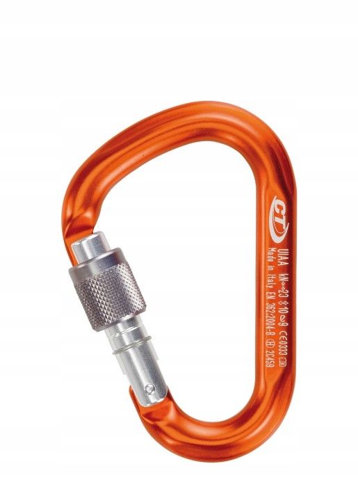  Plieninis karabinas kavos aparatas ct - pillar cf sidabras 30kn 110x61mm 163g en12275