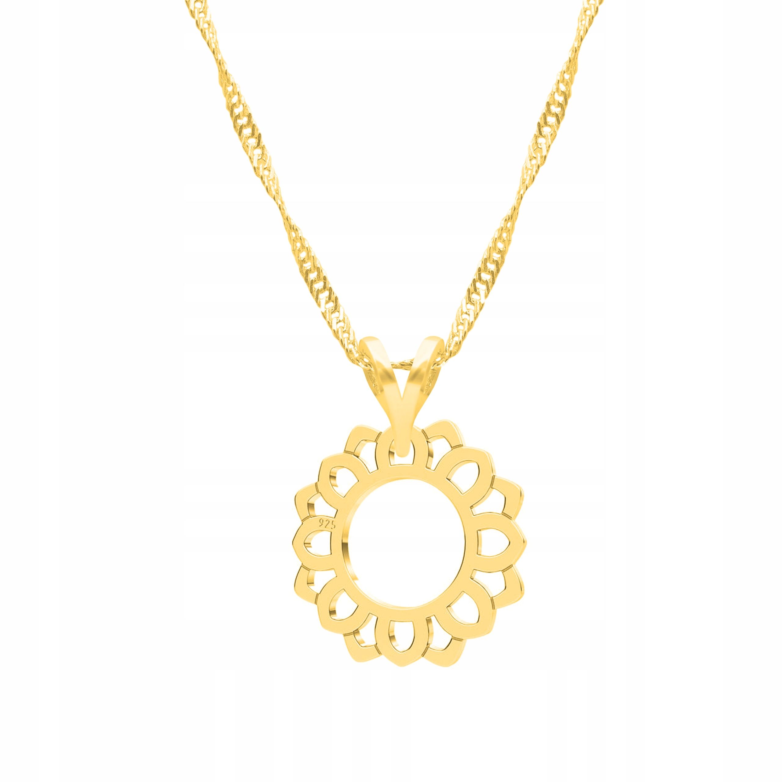  Goldkette halskette 925 mond hörner