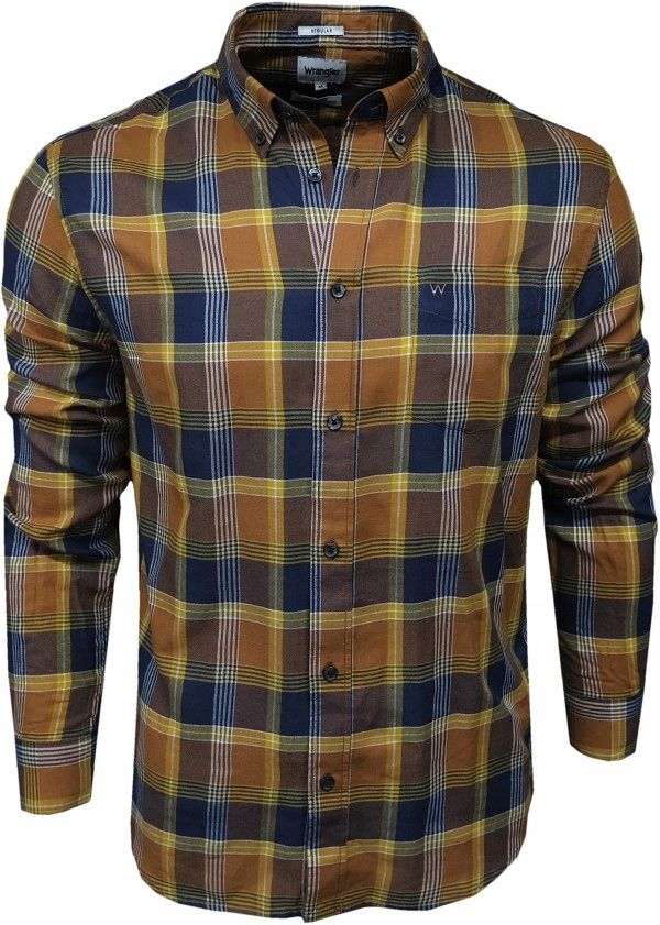  Wrangler košeľa regular fit kockovaný white xl