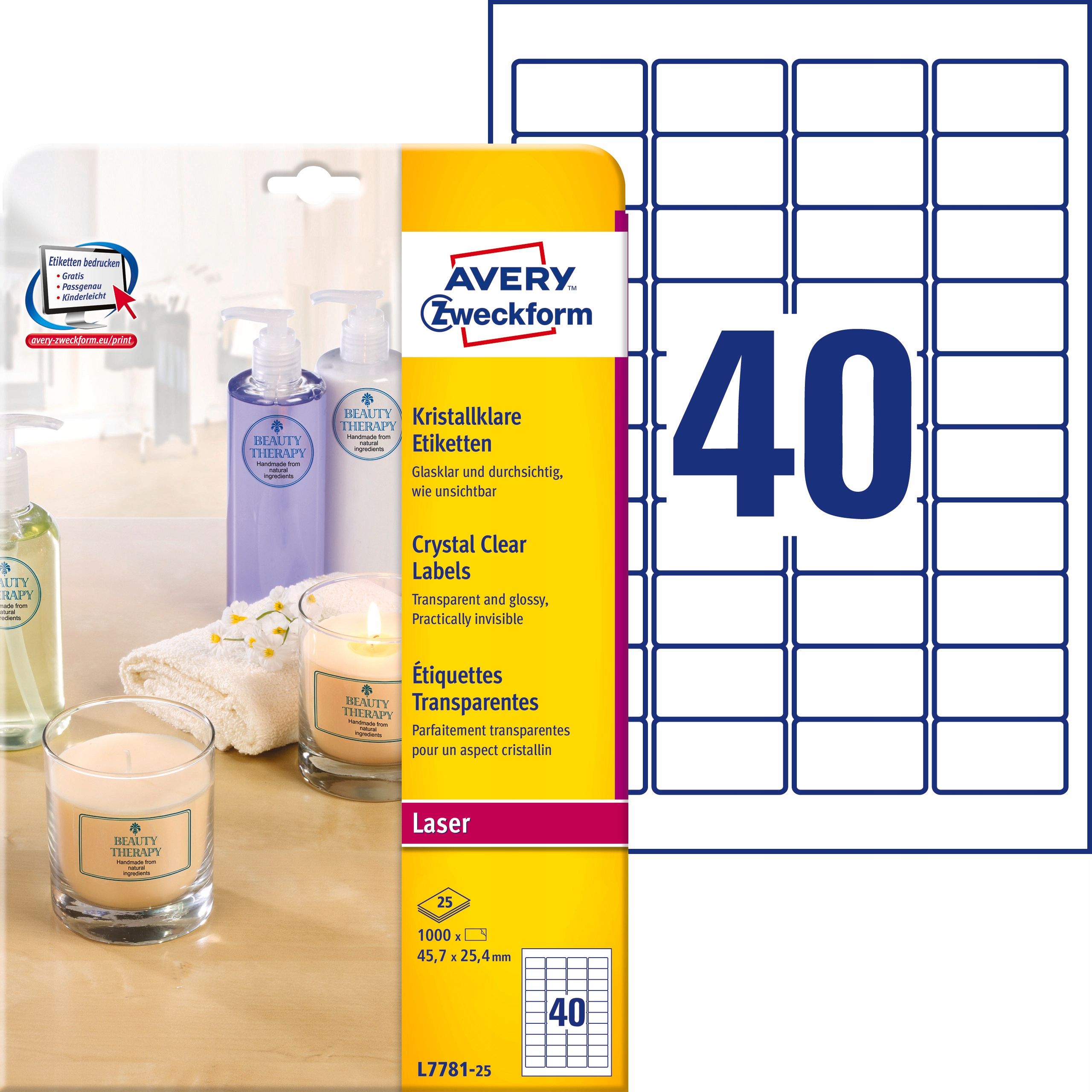  Etiķetes avery 3005riteņi punkti 18mm zils