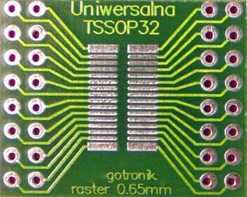  Universalus plytelė spausdintinė tssop-32 _____pcb-085