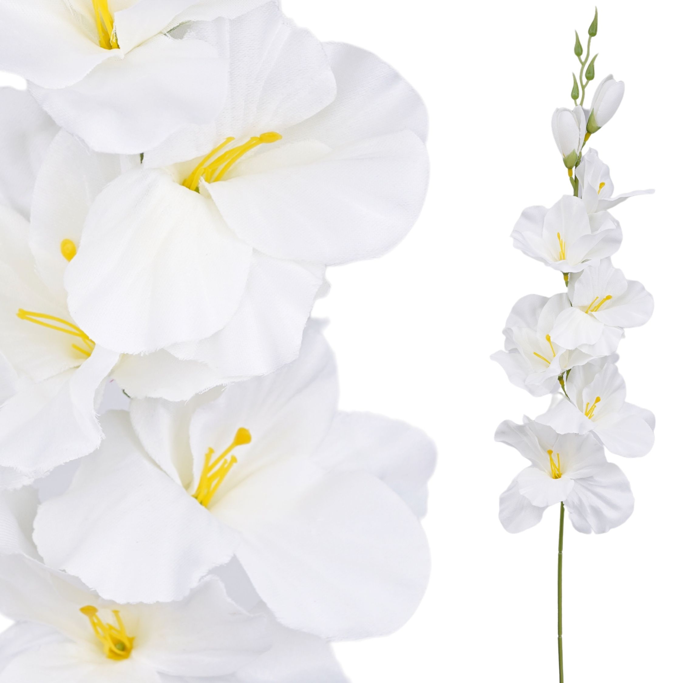 Mākslīgais zieds orhideja zars dekoratīvs rotājums florists pik 62cm