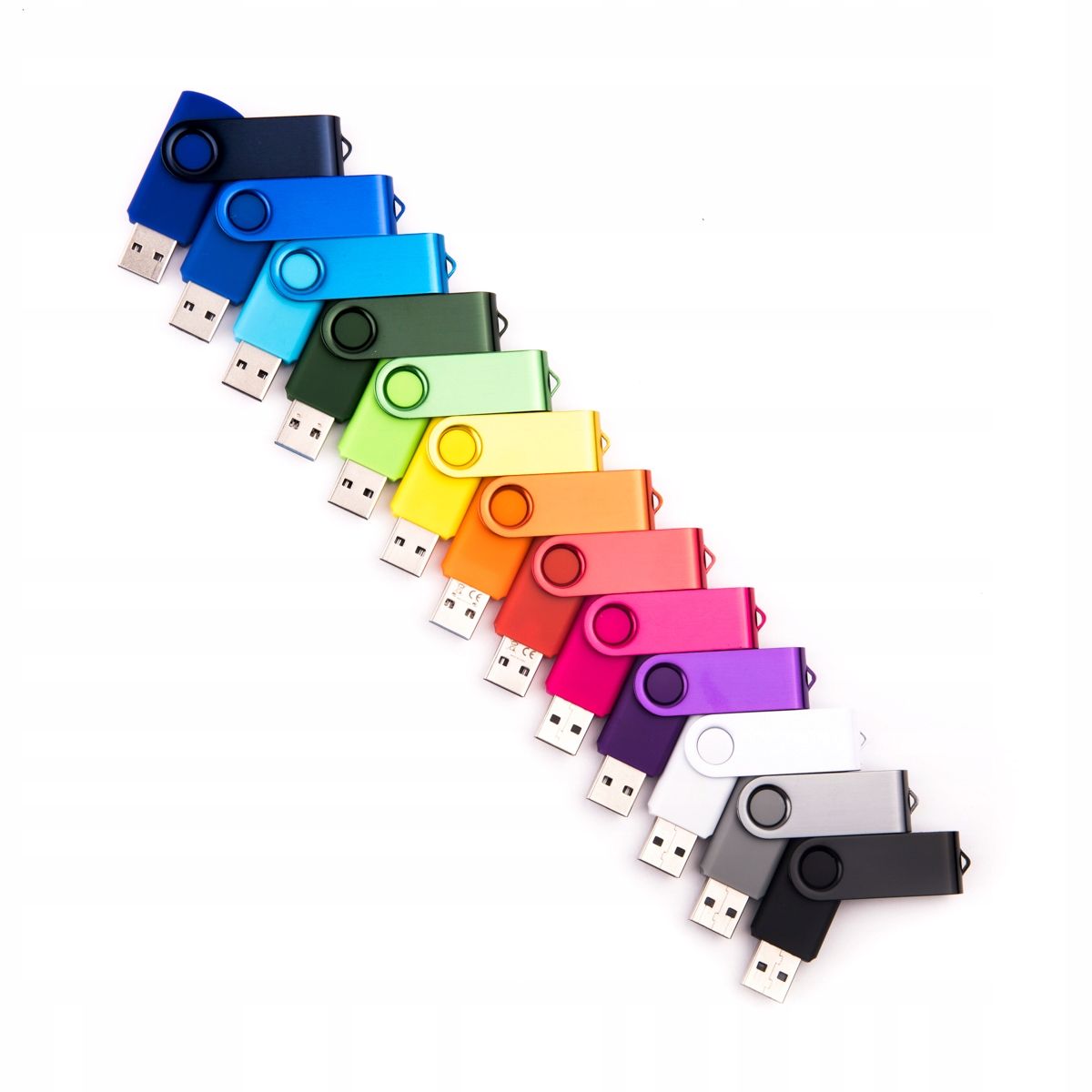  Dažādas krāsas pendrive 1 gb usb 2.0 flash twister kopa 10 datoriem.