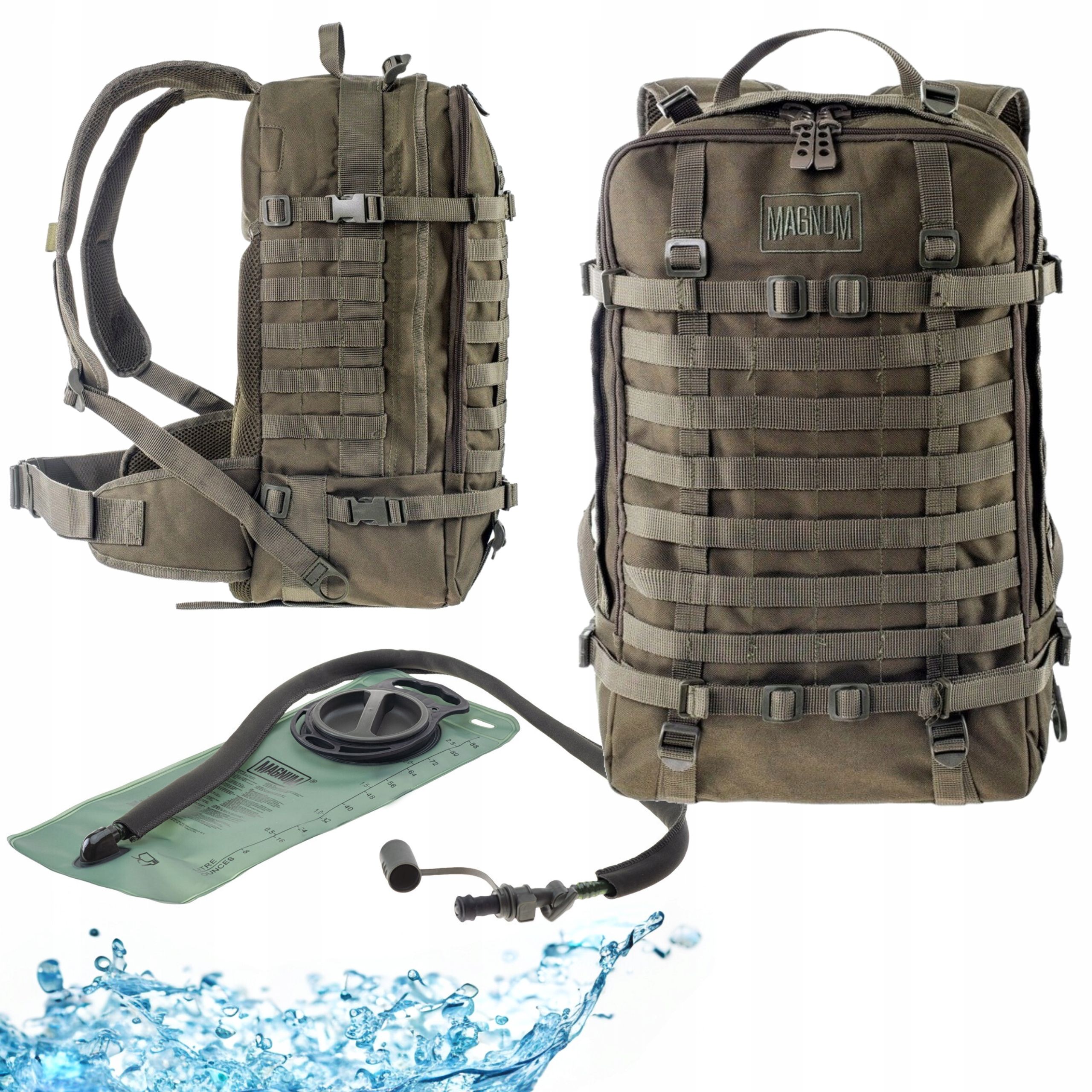 Tūristu taktiskā mugursoma 45l ar ūdens ietilpība 2,5l kopa survival