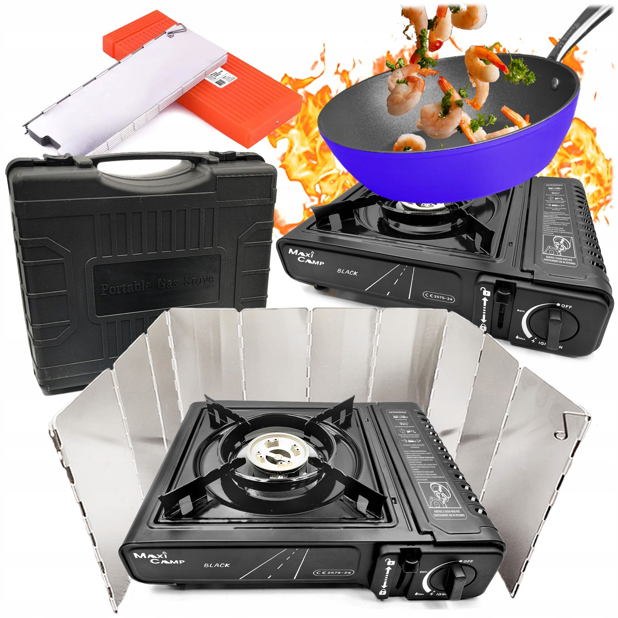  Tourist gas stove grill protection protection maxicamp certificate