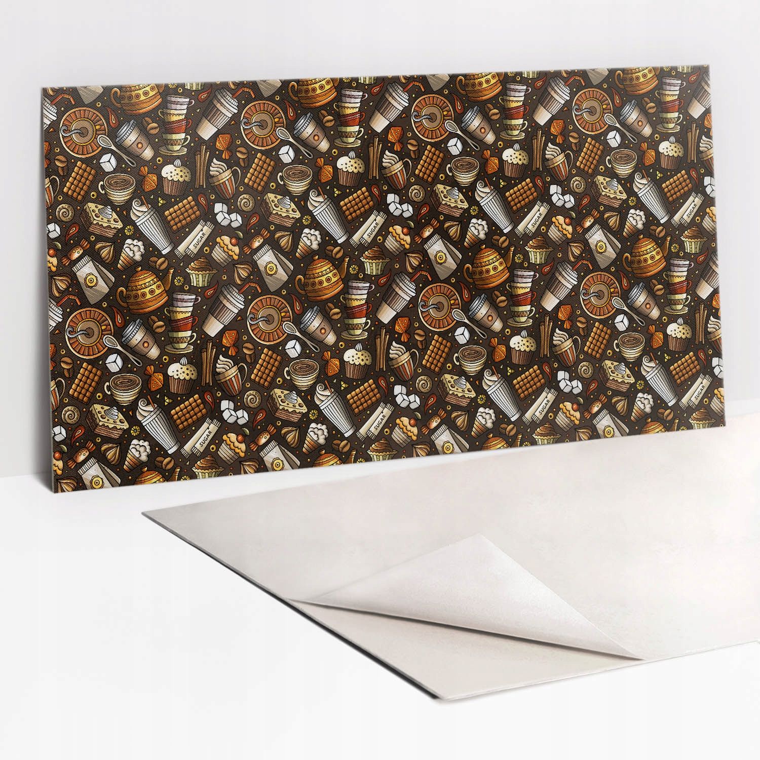  Sticky vinyl panels wall mounted waterproof stone texture 100x50 cm
