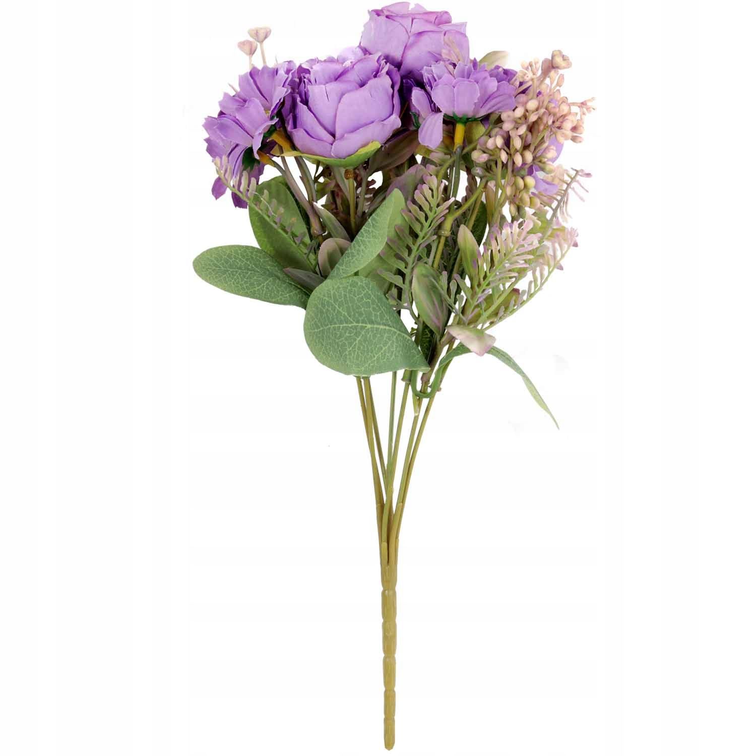  Kytice 9 veľkosť 48 cm ružový umelé kvety roze ako nažive do vázy