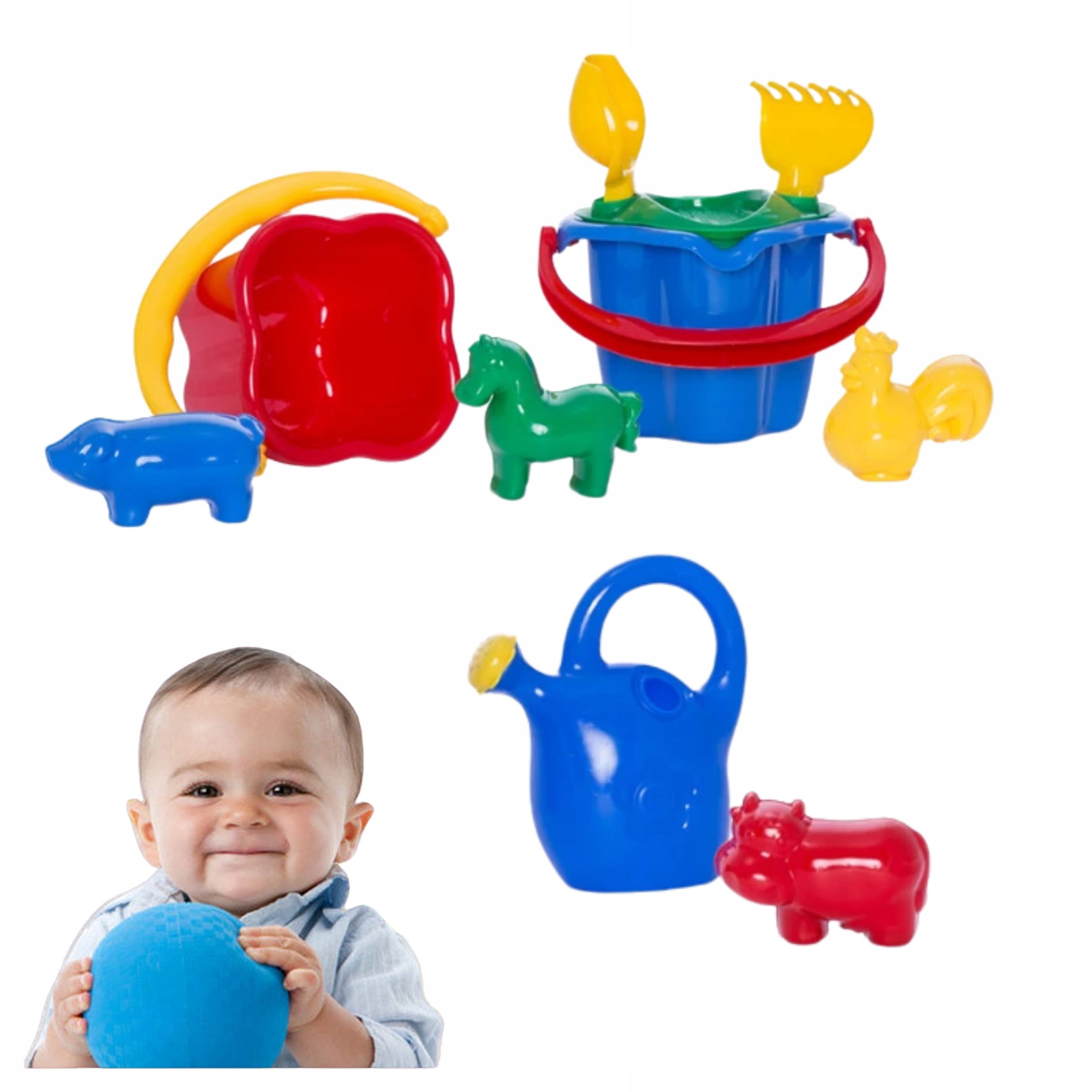  Toy set for the sandbox sand for children castle bucket 8 parts