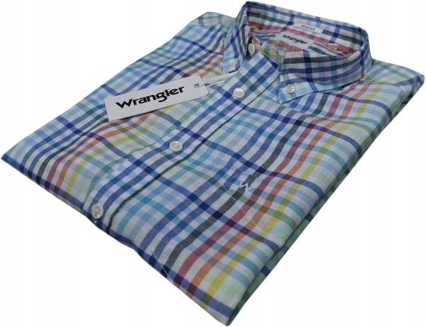  Wrangler košeľa regular fit kockovaný white xl