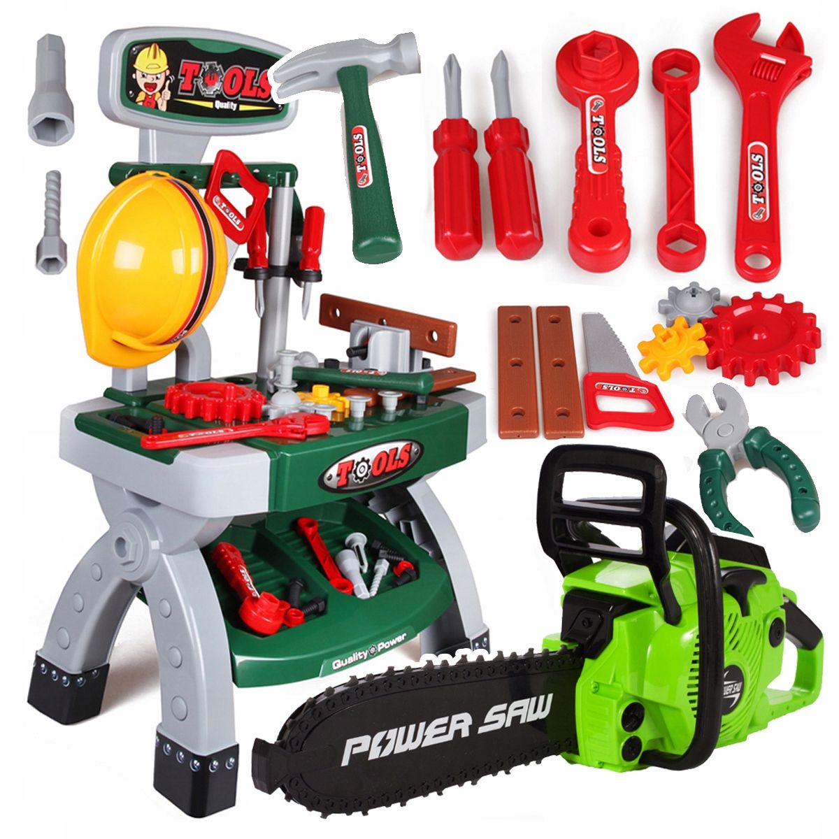  Krabice pro nářadí + motorová pila pro děti master&#39;s set xxl