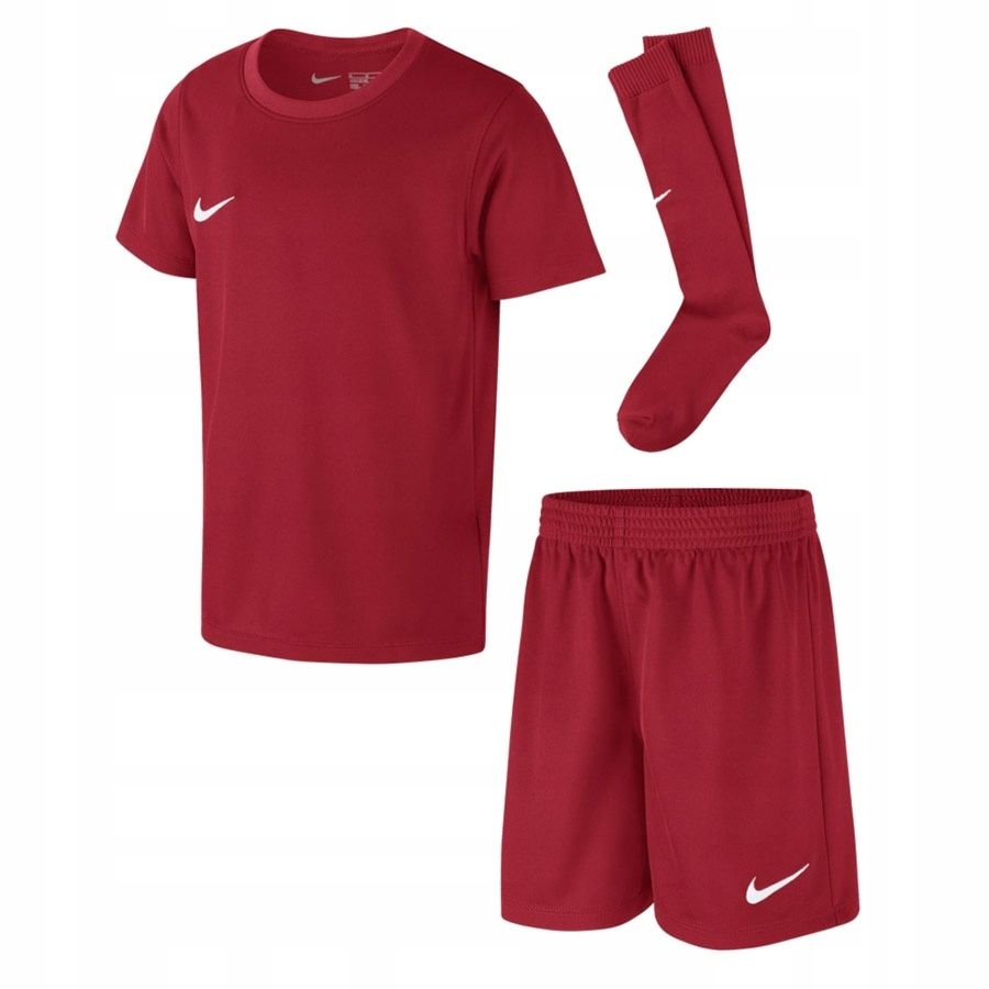 Nike vaikiškas futbolo aprangos komplektas rinkinys marškinėliai šortai tamprės r. 104-110cm