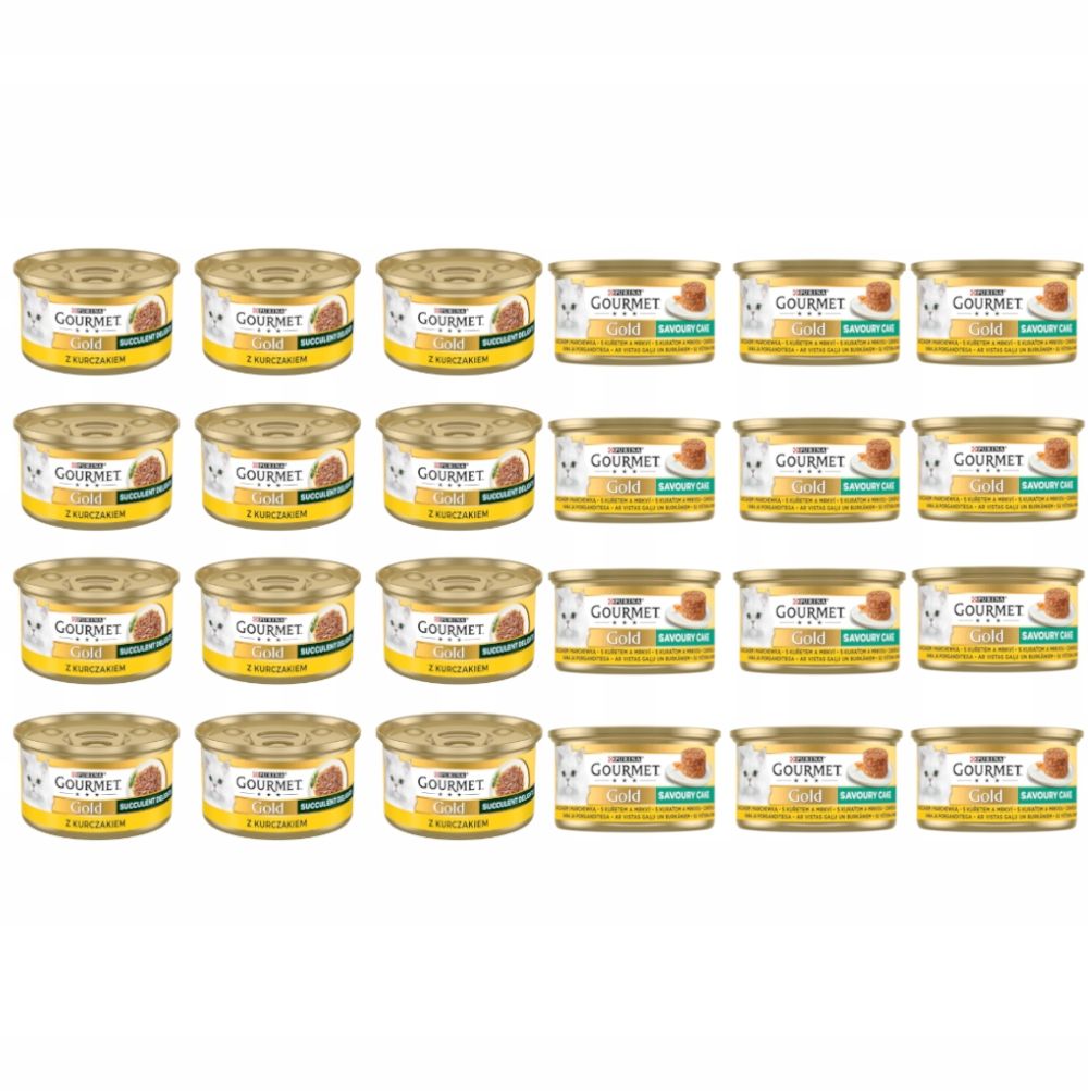  Gourmet gold skonių mišinys 24x85g + pro plan sterilised 3x85g nemokamai