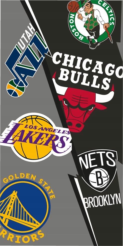  Strandtuch nba basketball chicago boston utah lakers golden 70x140 cm