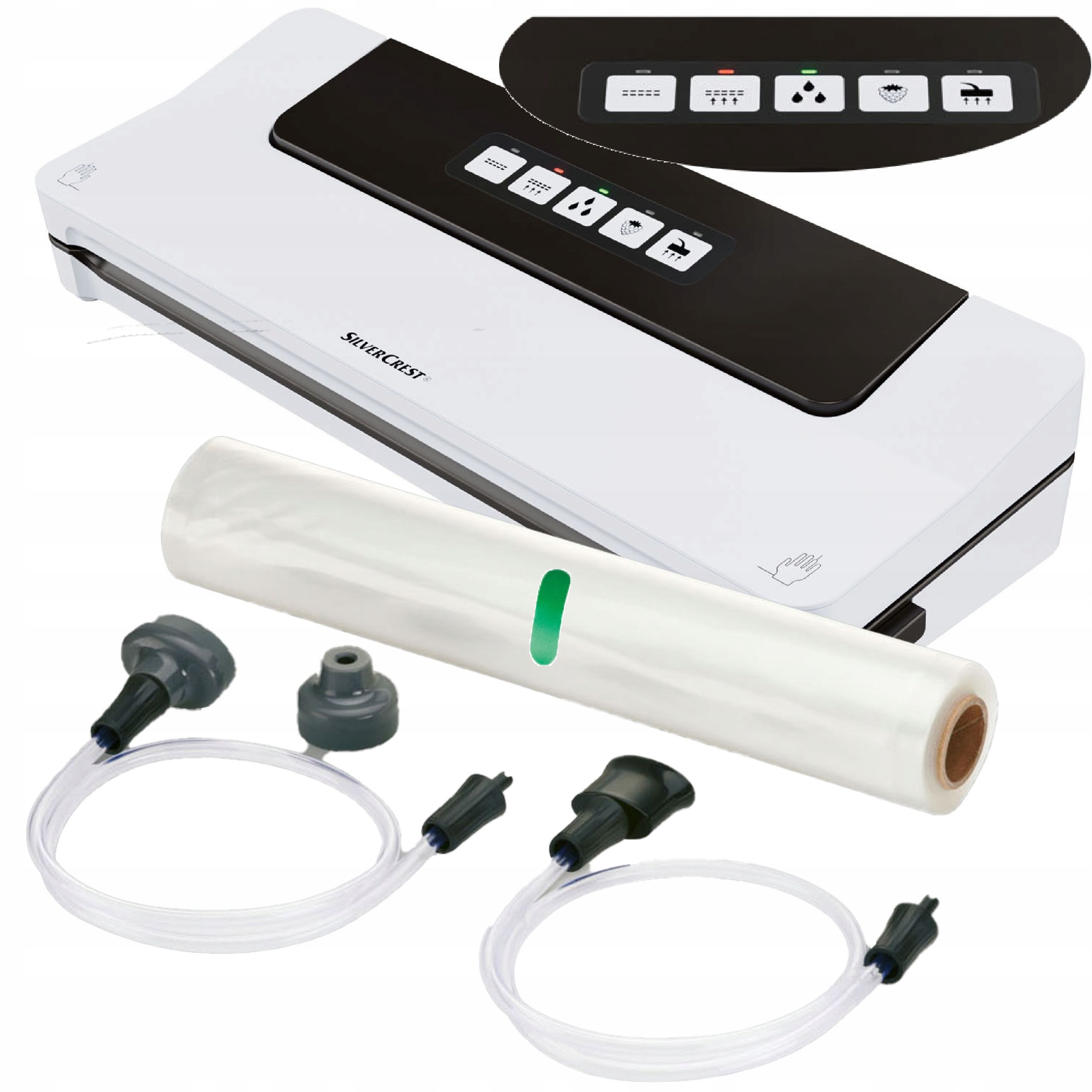  Vysavač silvercrest ohřívač 125w film 3m poškozený kartonová krabice