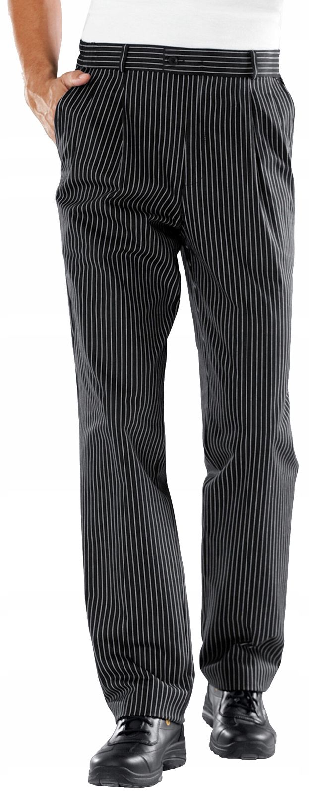  Dámské kalhoty kuchaři kuchaři práce profi šaty černá barva vzor houndstooth 42