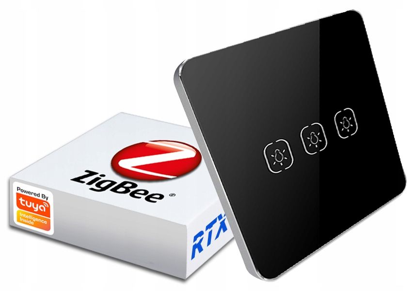  Vypínač světla 3 klik. zigbee tuya funguje béžový n