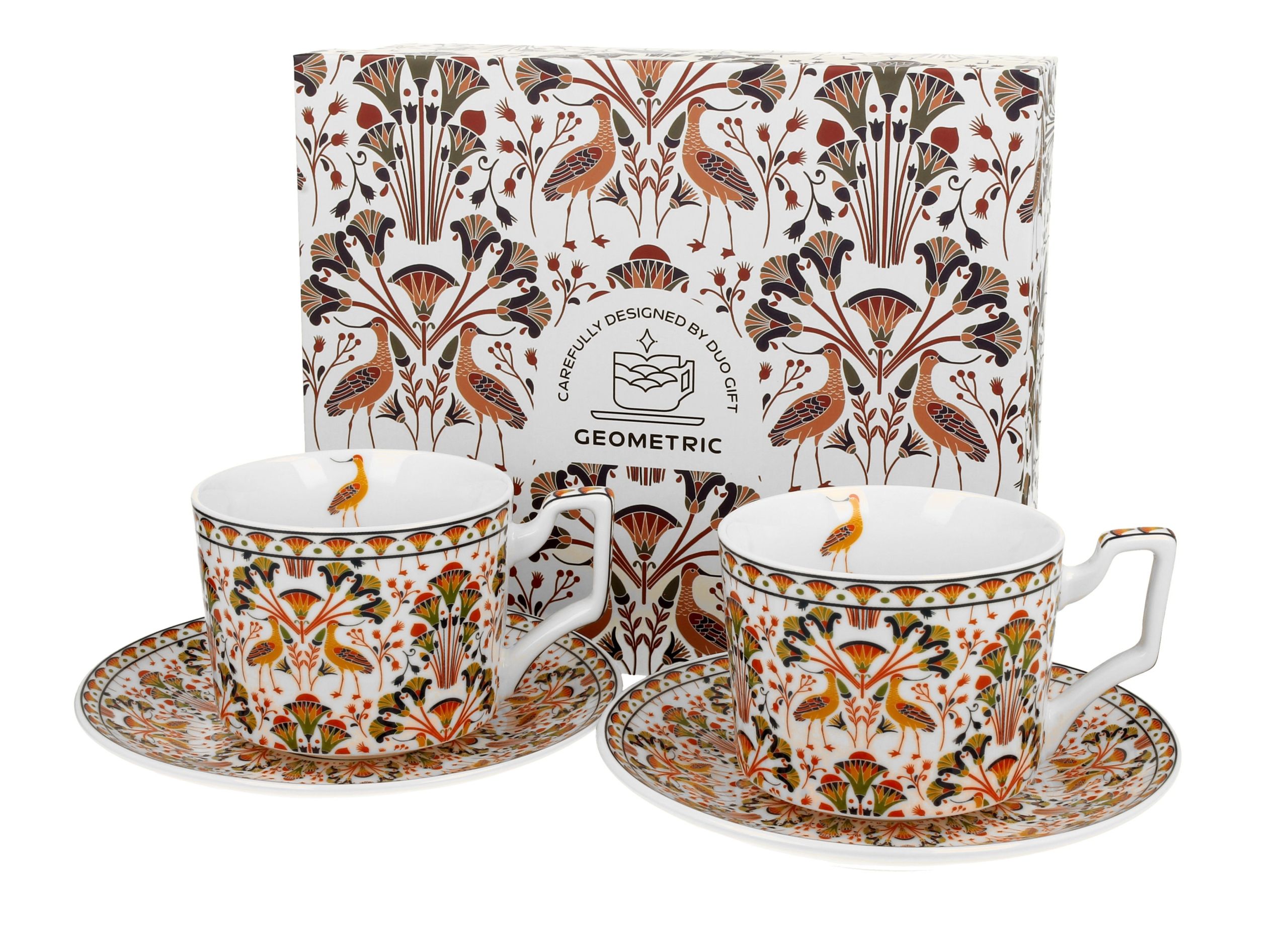  2 cups espresso with saucers safa
