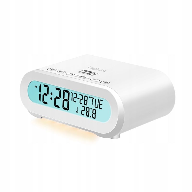  Radio alarm clock logilink with night light humidity i function timer uspienia