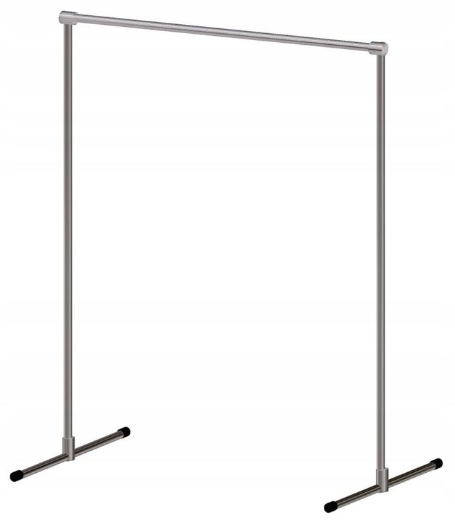  Stand with holder for clothes hangers shelf 2x1,5m