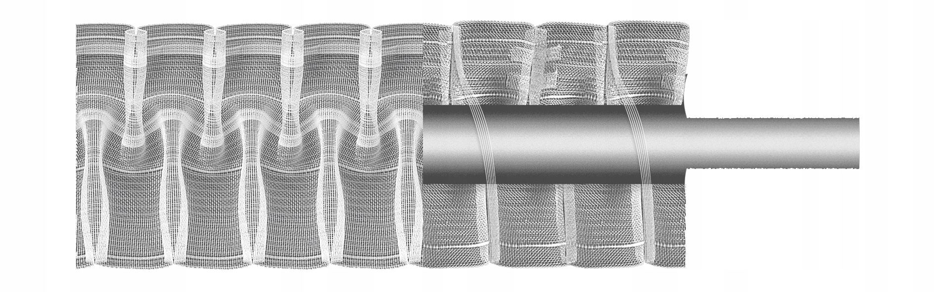  Mg ts10 raukimo juostelė 10cm slibinas 2,5:1 su tuneliu