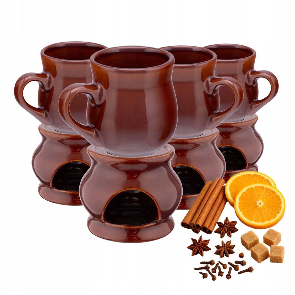 Tassen mit nach gehör für glühwein wein i bier keramik altom design 250 ml 6 pcs.