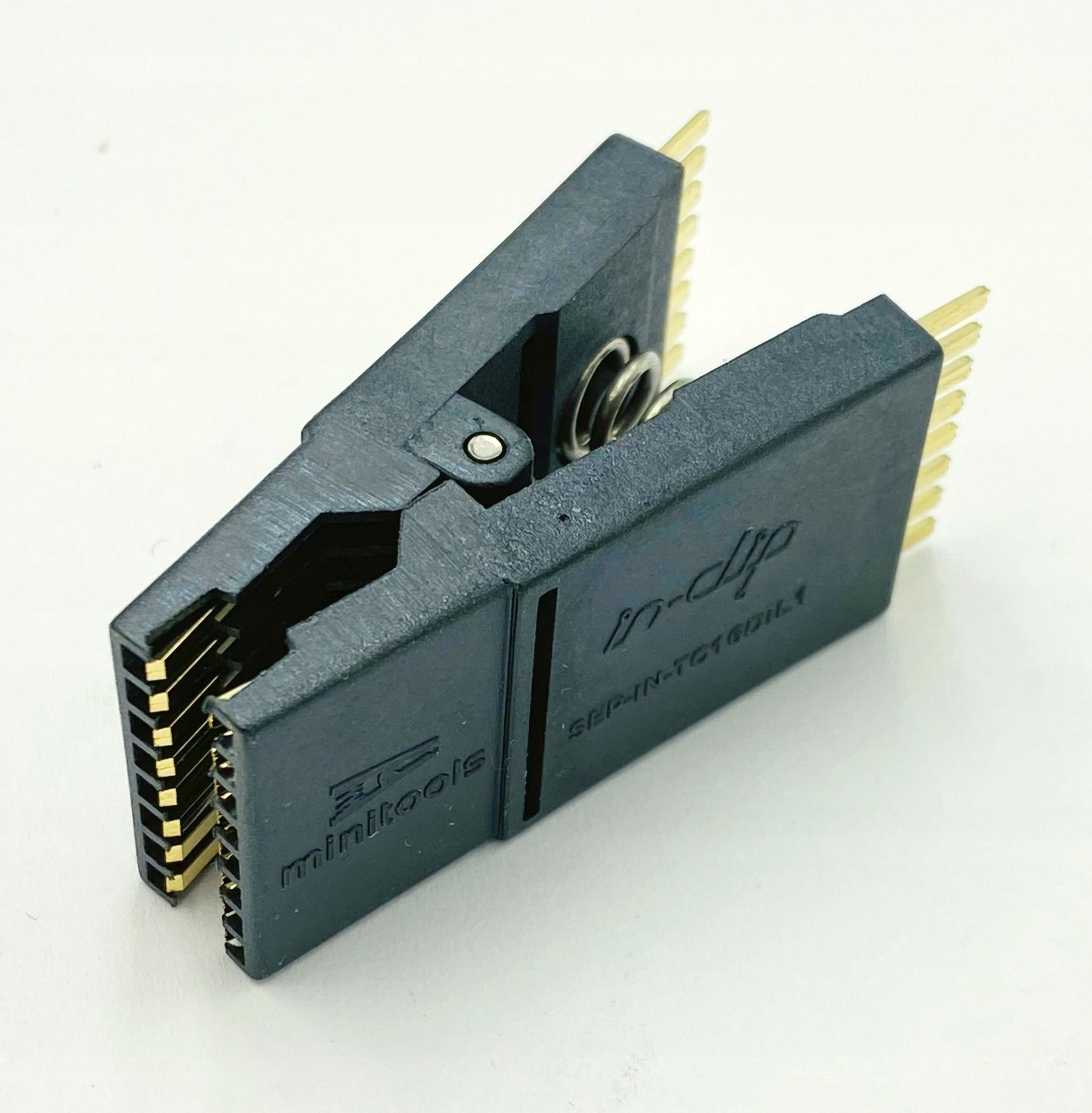  Spaustukas bandymo soic 8-pin r=1,27mm su kabeliu i ad