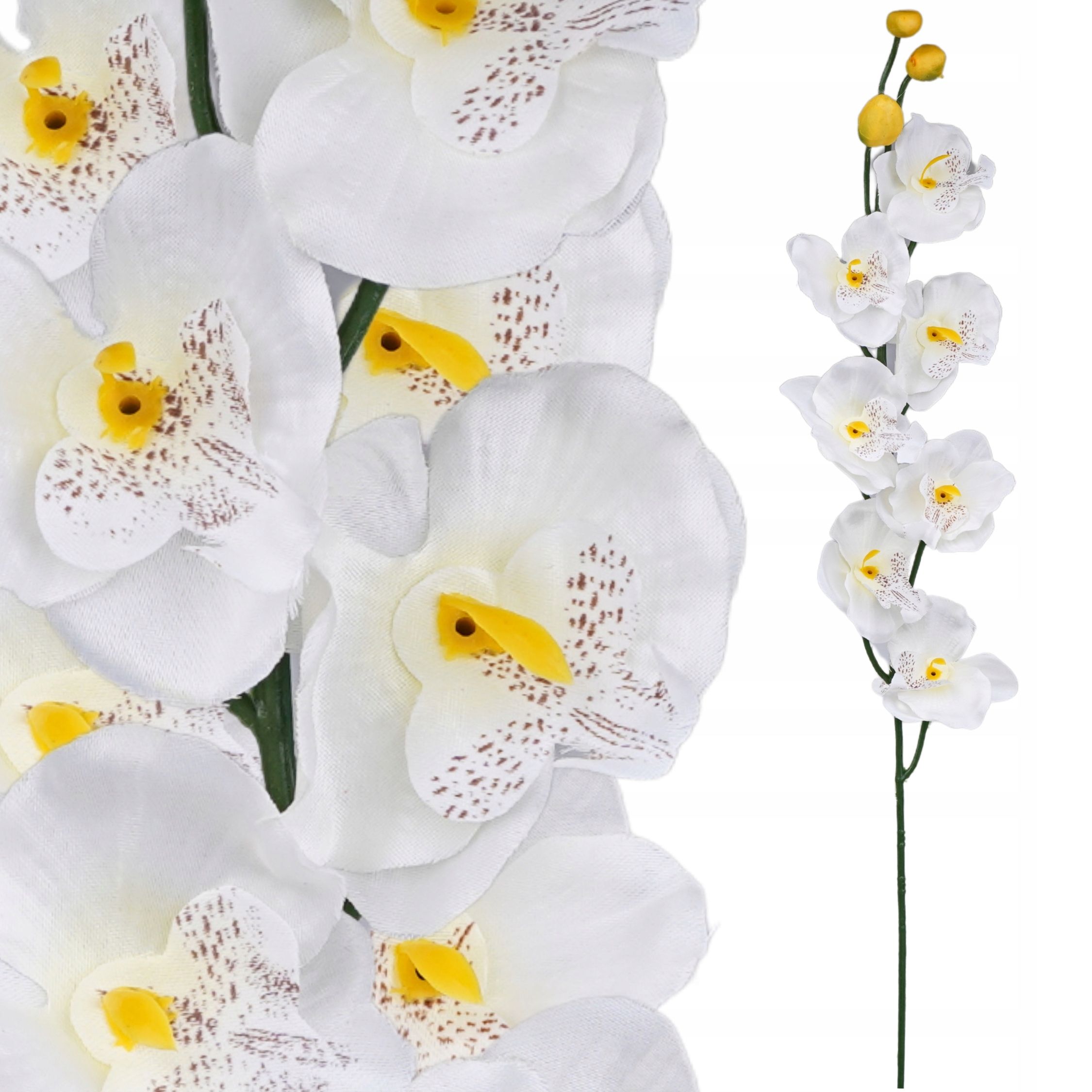  Mākslīgais zieds orhideja zars dekoratīvs rotājums florists pik 62cm