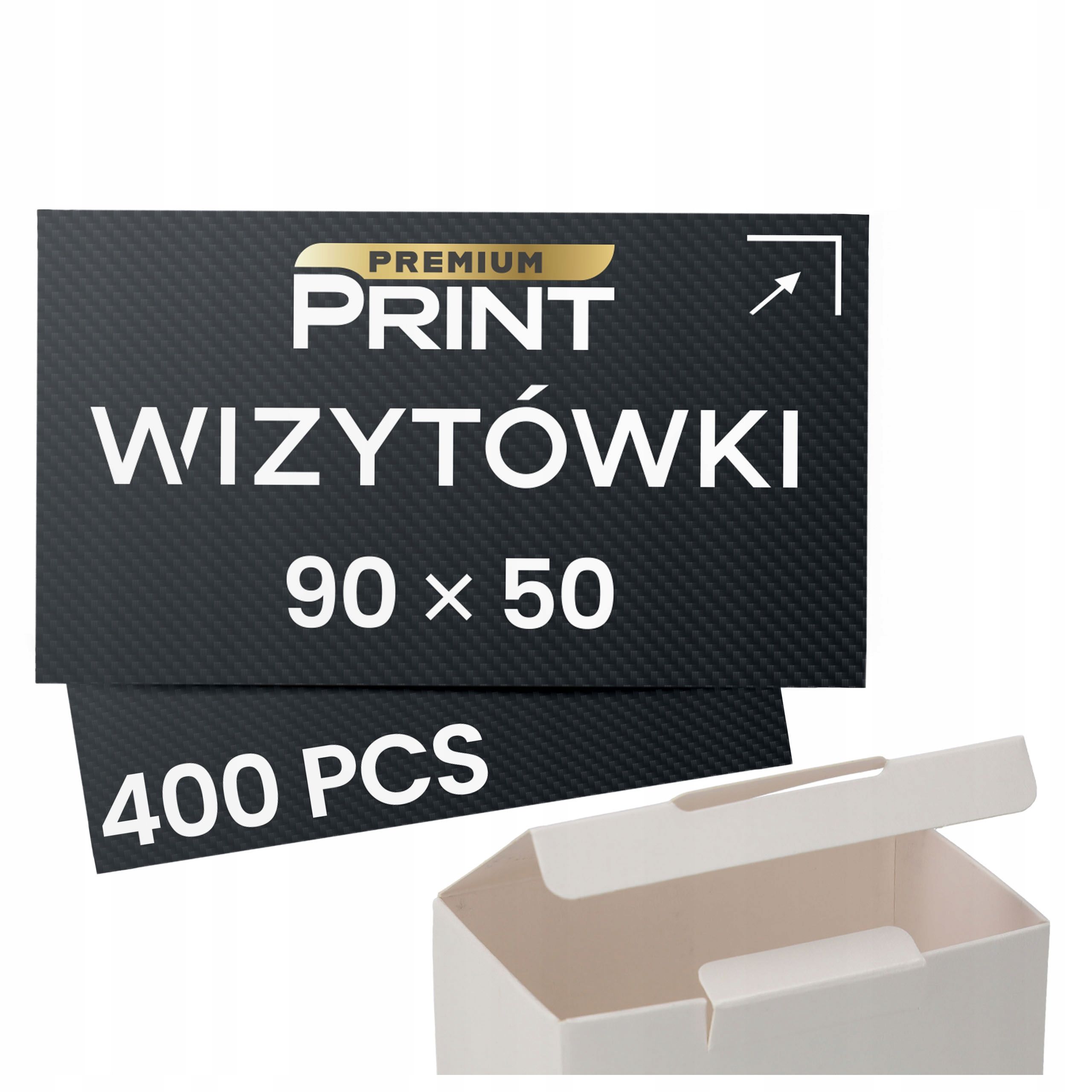  Vizitky premium 90x50 mm křída 400g/m² oboustranný 100 ks. | čaroděj zdarma