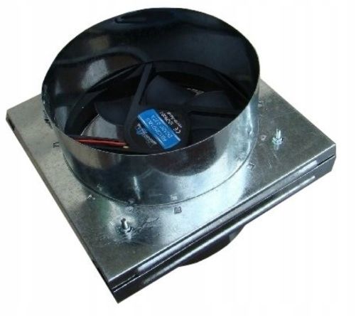  Židinio ventiliatorius turbina 230v grotelės židinio ant vamzdžio 100mm