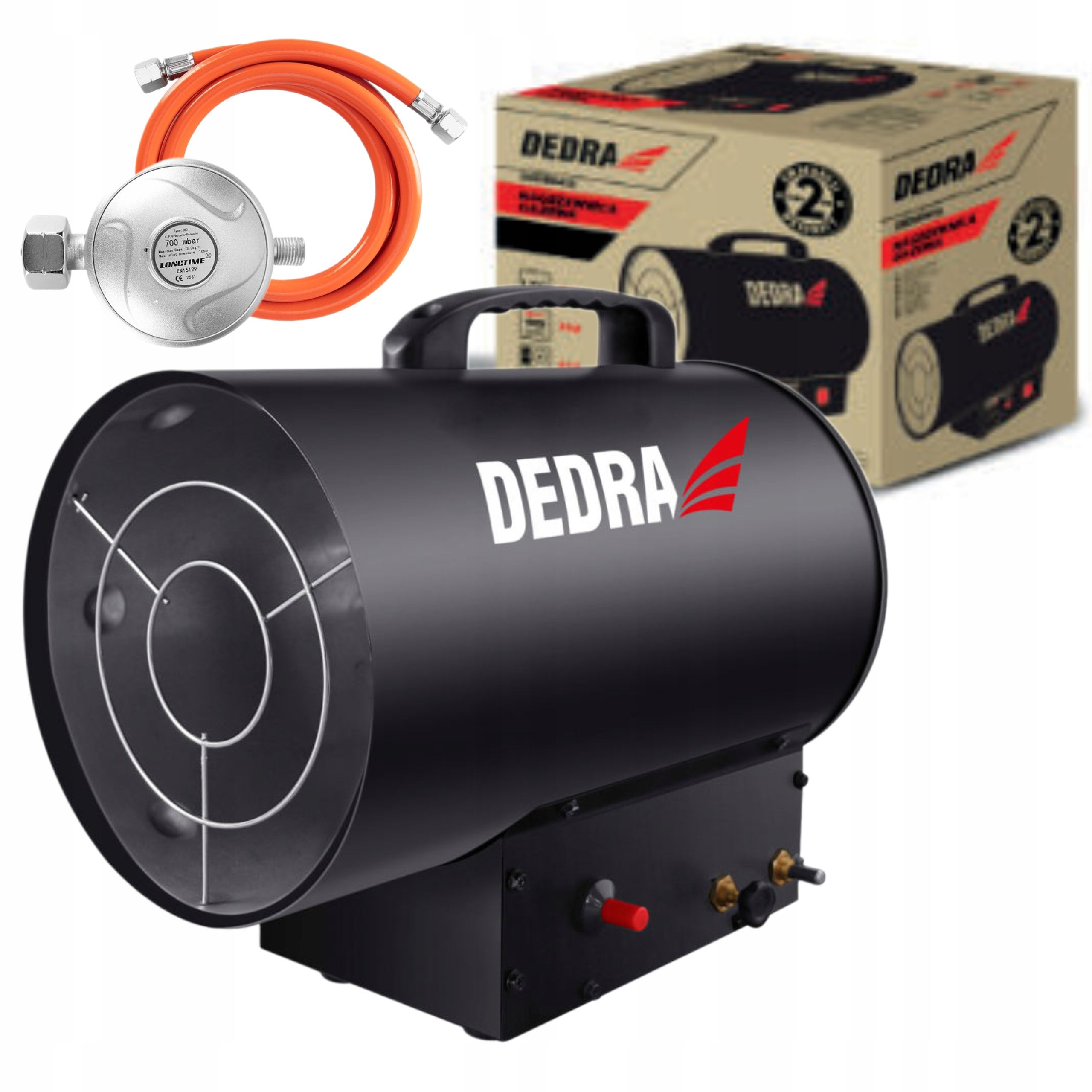  Dedra lila heizung 51kw thermostat 50l 1100m3/h räder ded9964at