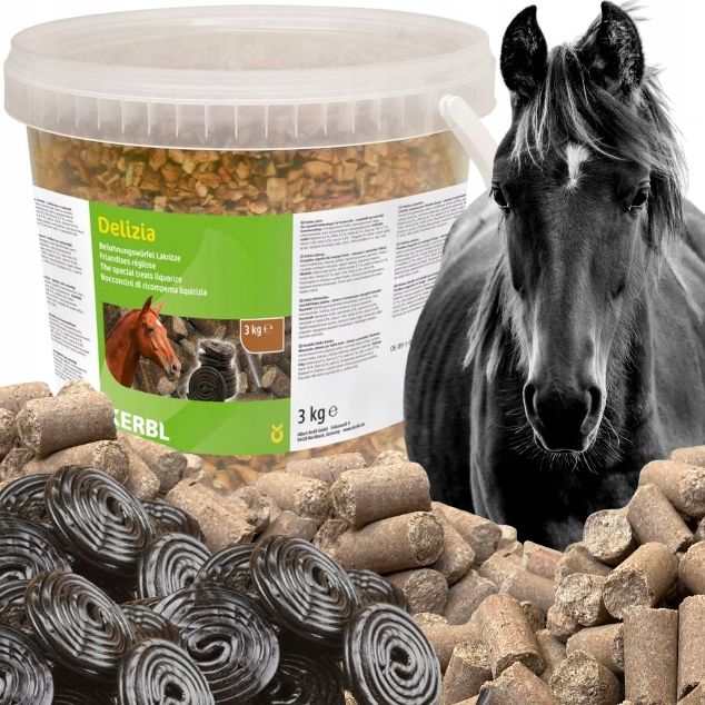  Saldainis arkliui skanėstai skanėstai kerbl delizia classic saldymedis 3kg