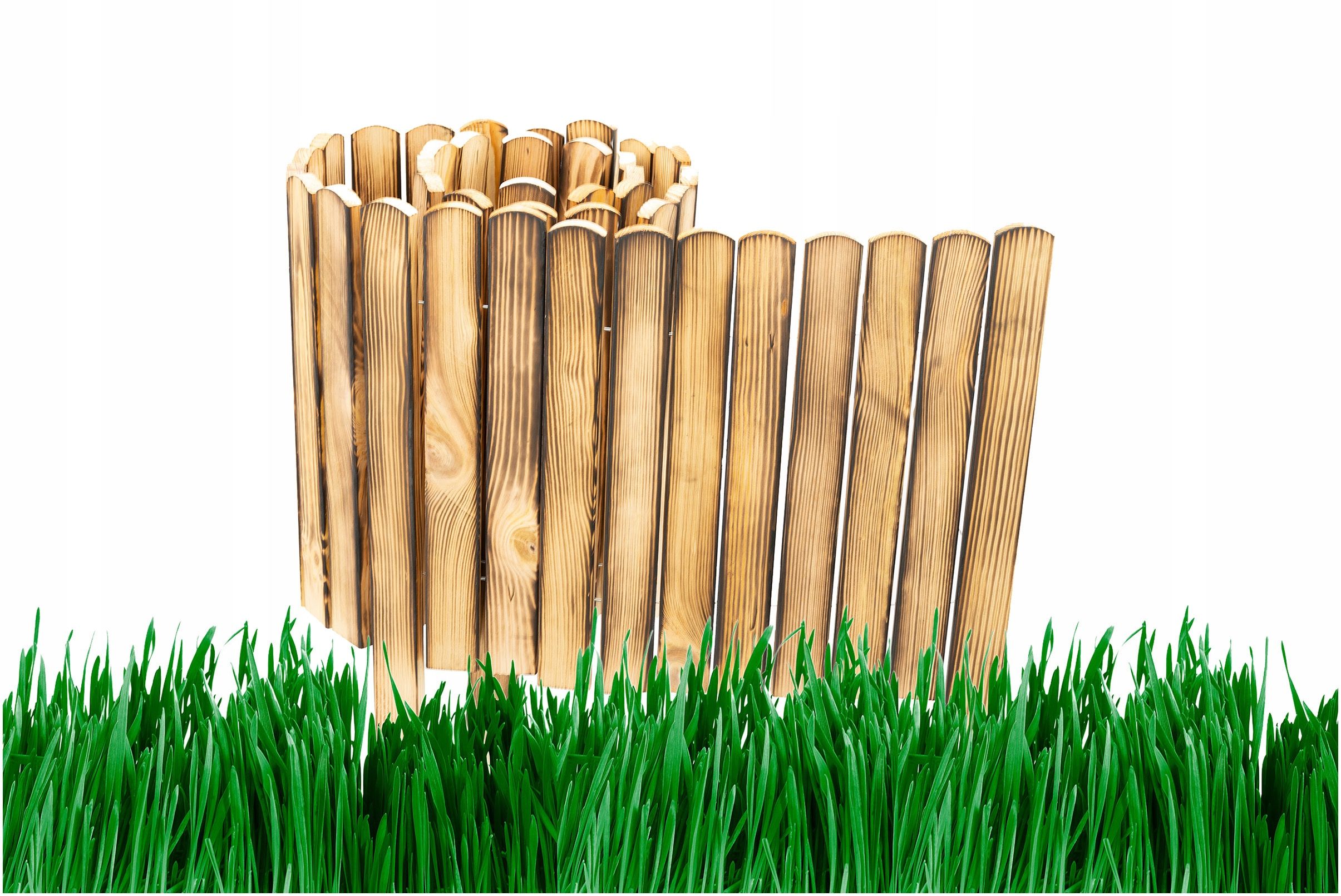  Garden fence lawn edging garden palisade wooden 20 x 200 cm